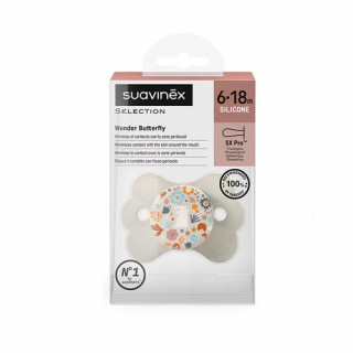SUAVINEX PREMIUM CHUPETE FISIOLOGICO COUTURE TETINA SILICONA DE 6 A 18 MESES, 1 UNIDAD