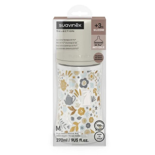 SUAVINEX PREMIUM BIBERON COUTURE POLIAMIDA BOCA ANCHA T SILICONA  270 ML