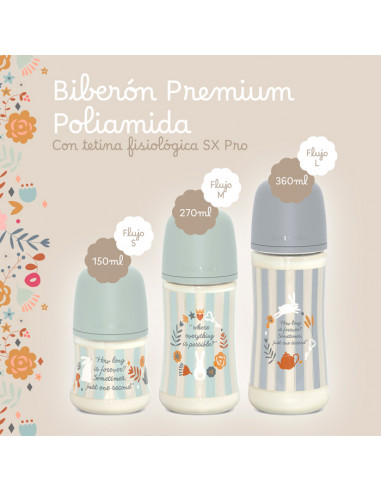 SUAVINEX PREMIUM BIBERON COUTURE POLIAMIDA BOCA...