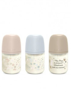 SUAVINEX BIBERON  DE VIDRIO CON BOCA ANCHA DE 120 ML