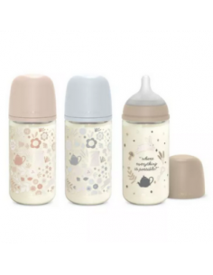 SUAVINEX BIBERON DE VIDRIO CON BOCA ANCHA DE 240 ML