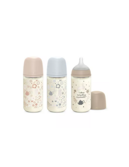 SUAVINEX BIBERON DE VIDRIO CON BOCA ANCHA DE 240 ML