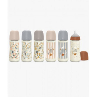 SUAVINEX PREMIUM BIBERON COUTURE +6 BOCA ANCHA T SILICONA 360 ML