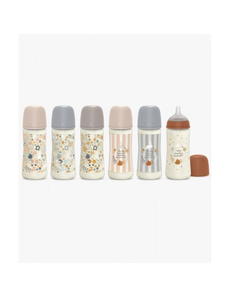 SUAVINEX PREMIUM BIBERON COUTURE +6 BOCA ANCHA T SILICONA 360 ML