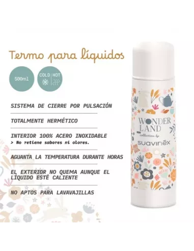 Suavinex Termo Rosa Niña Para Liquidos Suavinex