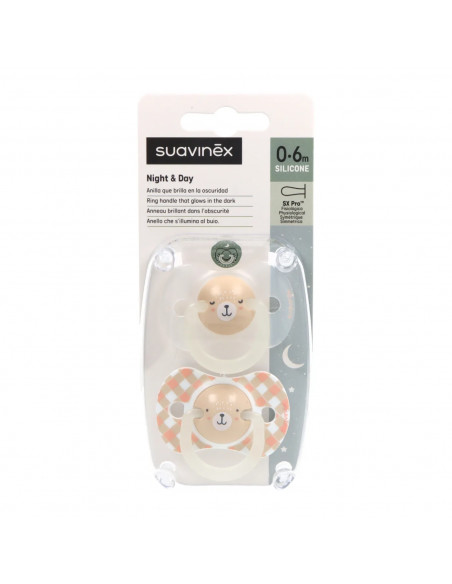 Suavinex Chupete Silicona T Fisiologica Suavinex Fusion 0-6 M 2 U