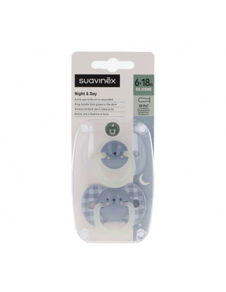 Suavinex Chupete Silicona T Fisiologica Suavinex Fusion 6-18 M 2 U