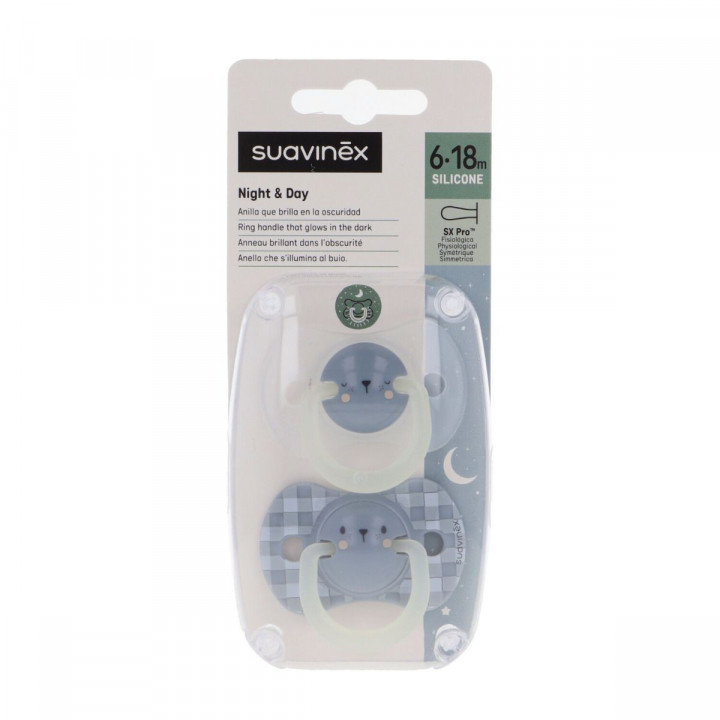SUAVINEX CHUPETE SILICONA T FISIOLOGICA SUAVINEX FUSION 6-18 M 2 U