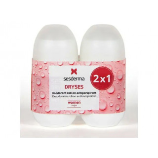 SESDERMA DRYSES DESODORANTE ANTITRANSPIRANTE MUJER ROLL ON  FORMATO AHORRO 2X75 ML