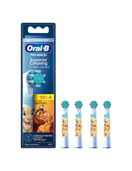 Oral-B Cepillo Dental Electrico Recambio  Kids 4 Cabezales Rey Leon Pack