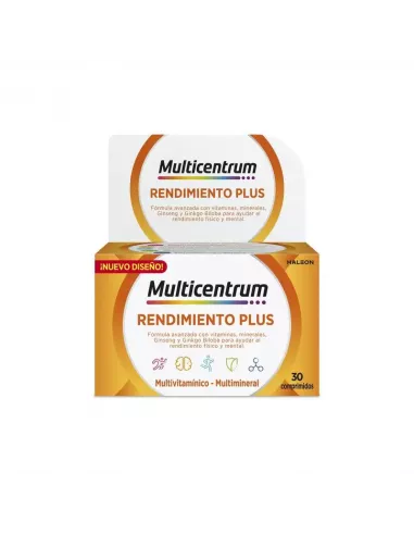 Multicentrum Plus Ginseng Y Ginkgo 30 Comprimidos