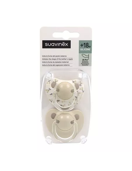 Suavinex Chupete Silicona Anatomico Suavinex Clasico +18M 2 U