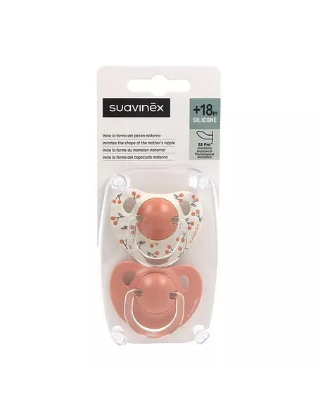 Suavinex Chupete Silicona Anatomico Suavinex Clasico +18M 2 U
