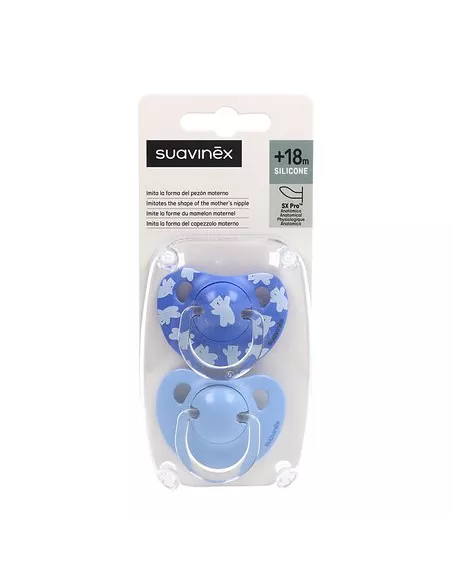 Suavinex Chupete Silicona Anatomico Suavinex Clasico +18M 2 U