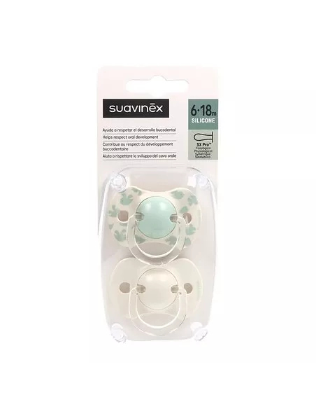 Suavinex Chupete Silicona Fisiologico 6-18 M 2 Unidades