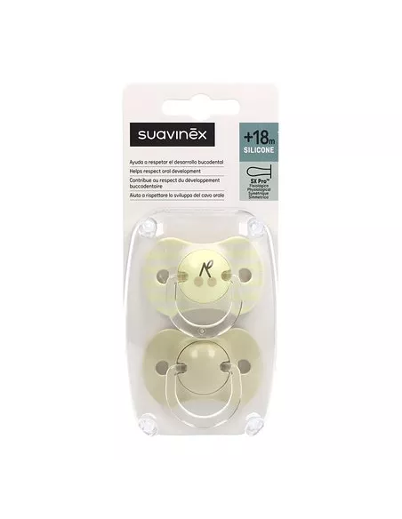 Suavinex Chupete Silicona Fisiologico Suavinex +18 M 2 Unidades
