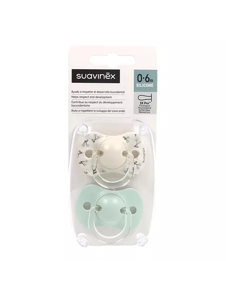 Suavinex Chupete Silicona Fisiologico Suavinex 0-6 M 2 Unidades