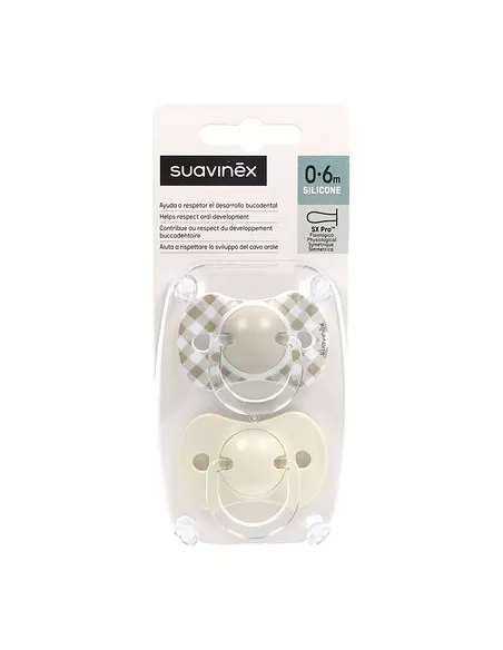 Suavinex Chupete Silicona Fisiologico Suavinex 0-6 M 2 Unidades