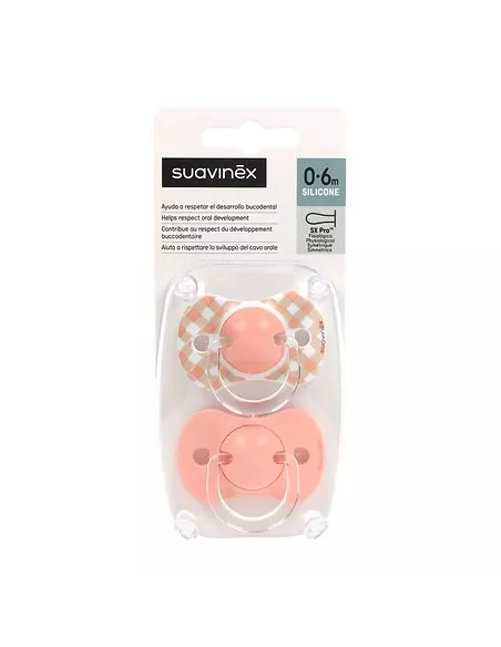 Suavinex Chupete Silicona Fisiologico Suavinex 0-6 M 2 Unidades
