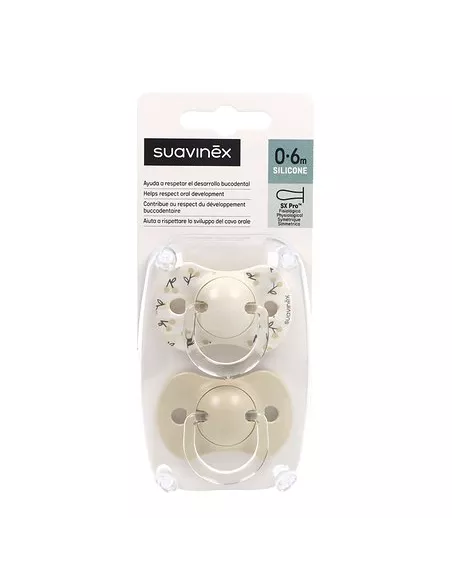 Suavinex Chupete Silicona Fisiologico Suavinex 0-6 M 2 Unidades