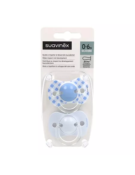 Suavinex Chupete Silicona Fisiologico Suavinex 0-6 M 2 Unidades