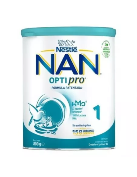 Nestle Nan Optipro 1 Inicio 800G Con Hm-O, Optipro Y L.reuteri Refuerza Sistema Inmunitario