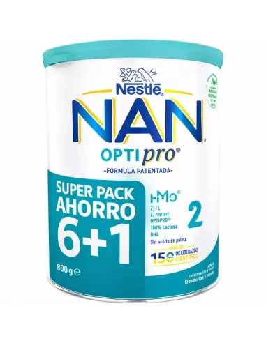 Pack Nestle Nan Optipro 2 800g (6+1 de regalo)