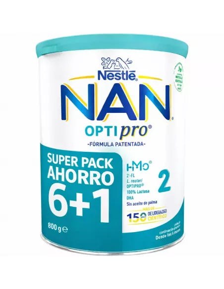 Pack Nestle Nan Optipro 2 800g (6+1 de regalo)