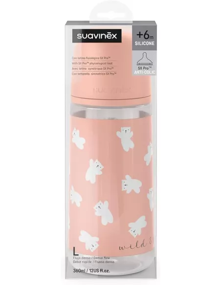 Suavinex Biberon Tetina Silicona Fisiologica Suavinex Flujo L 360 Ml