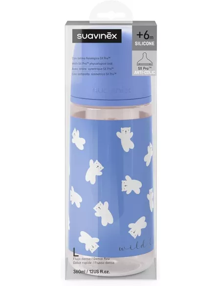 Suavinex Biberon Tetina Silicona Fisiologica Suavinex Flujo L 360 Ml