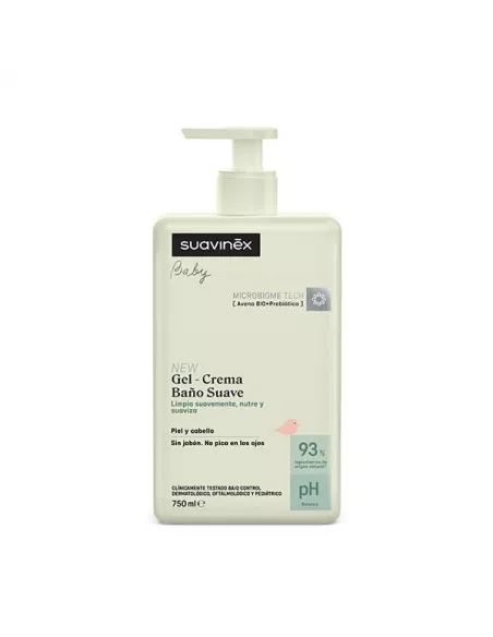 Suavinex Pediatric Gel Crema  Baño Suave (Antes Syndet) Ph5.5 Piel Atópica 750 Ml