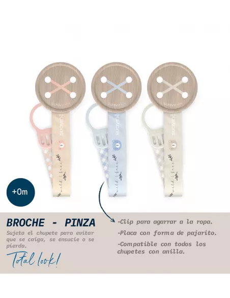 Suavinex Broche Redondo Con Cinta