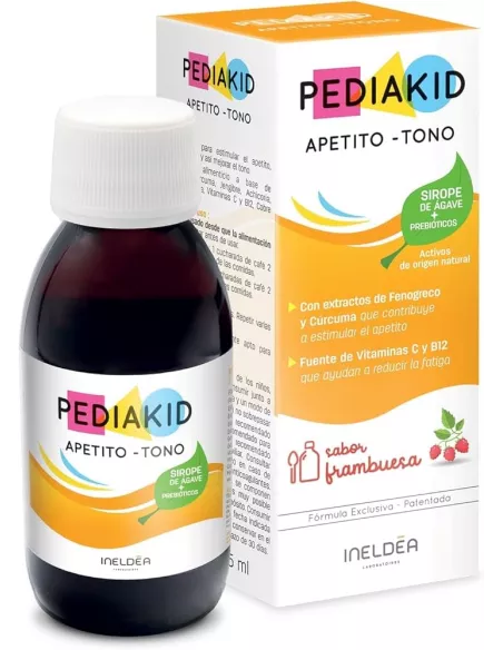 Pediakid Apetito Tono Jarabe 1 Envase 125 Ml Sabor Frambuesa