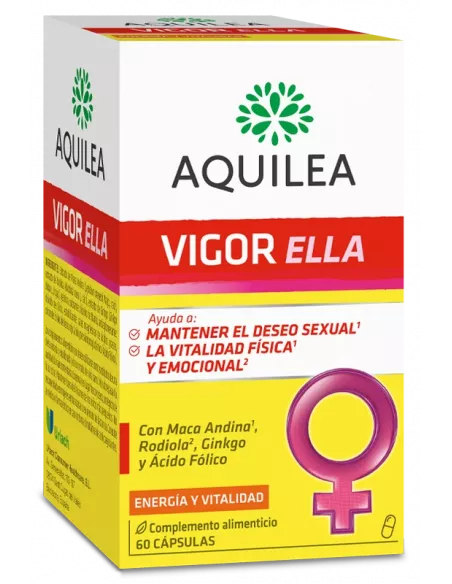 Aquilea Vigor Ella 60 Capsulas Maca Andina Y Rodiola Para La Vitalidad Femenina
