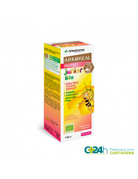 ARKOREAL PROTECT JARABE PREVENT NINOS 150 ML, SIN LACTOSA, SIN GLUTEN, PROPOLIS, JALEA REAL Y VIT C