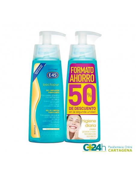 Lutsine Bactopur Gel Limpiador E45 400 Ml Envase Duplo 2 X 200 Ml