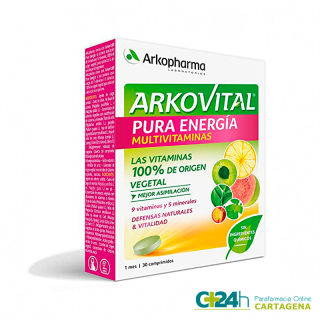 Arkovital Pura Energía Multivitaminico 30 Comprimidos.