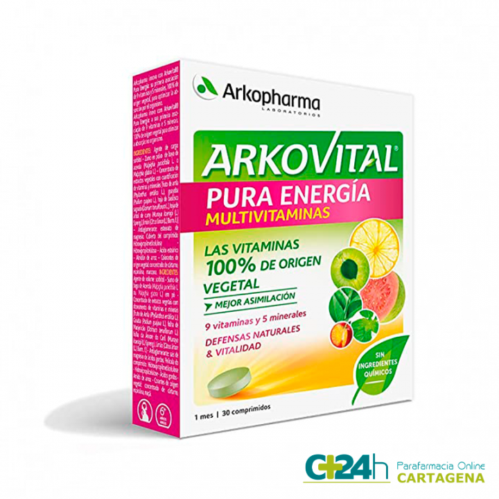 Arkovital Pura Energía Multivitaminico 30 Comprimidos.