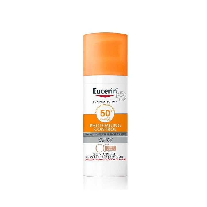 Eucerin Protector Solar CC Cream Color Medio FPS 50+ 50ml.