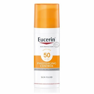 Eucerin Protector Solar Fluido Sin Color Photoaging FPS 50+ Textura Fluida Facial 50ml.