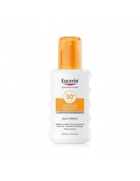 Eucerin Sun Protection Spray Fps 50+ Textura Spray Sensitive Corporal 200Ml Proteccion Solar