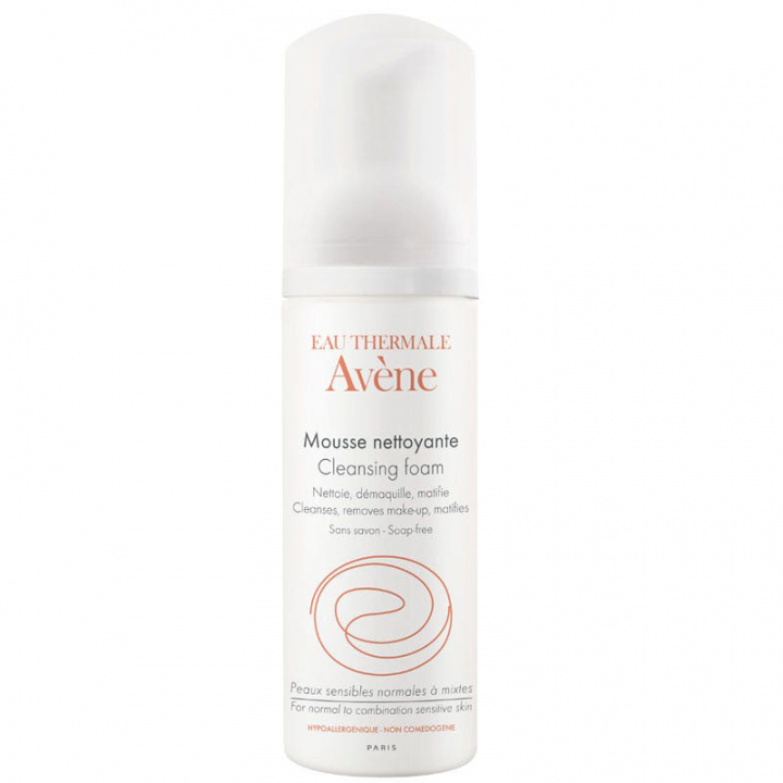 Avene Espuma Limpiadora Matificante Rostro y Ojos 150ml.