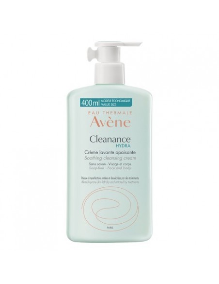 Avene Cleanance Hydra Crema Limpiadora Calmante 1 Envase 400 Ml