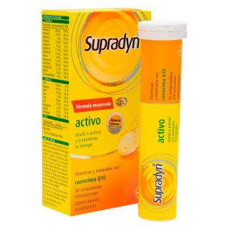 Supradyn Activo 30 Comprimidos Efervescentes.