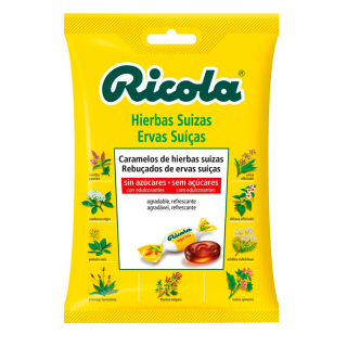Ricola Caramelos Sin Azúcar Hierbas Suizas Bolsa 70gr.