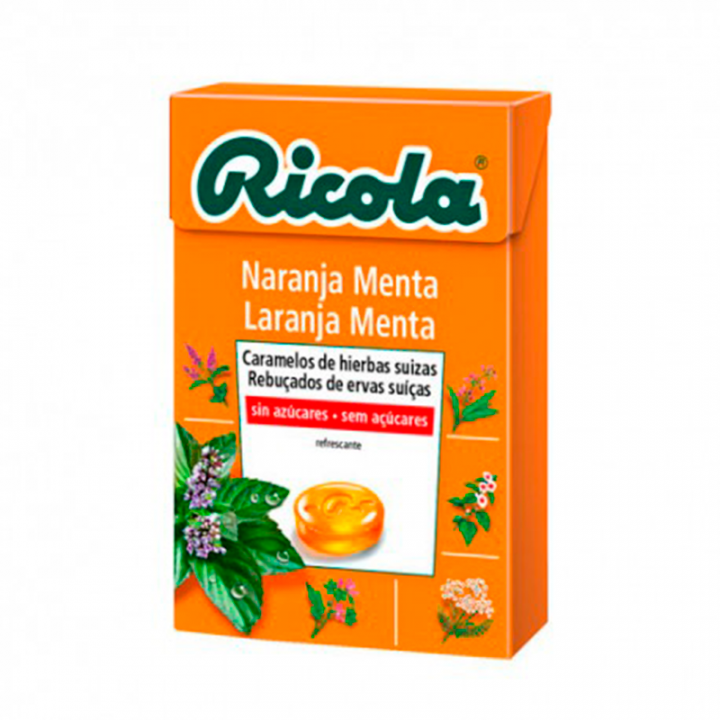 Ricola Caramelos Sin Azúcar Naranja 50gr.