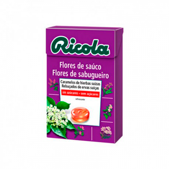 Ricola Caramelos Sin Azúcar Flores de Sauco 50gr.
