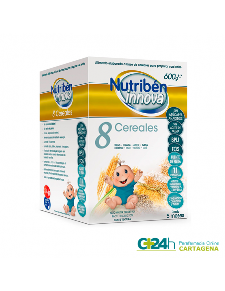 Nutriben Papilla Innova Papilla 8 Cereales 600 G.