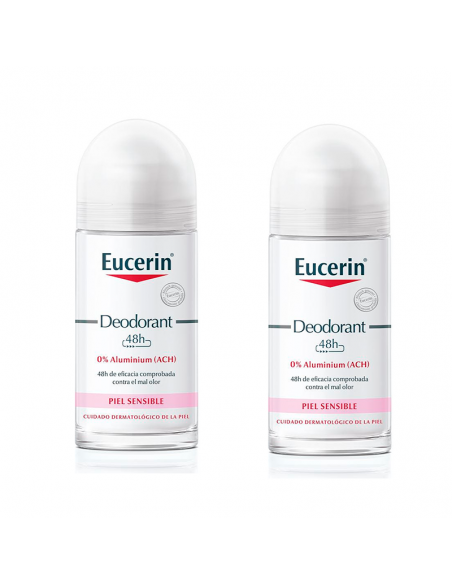 Eucerin Desodorante 0% Aluminio Roll-On Duplo 2X50Ml