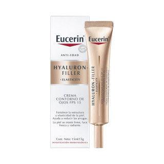 Eucerin Hyaluron Filler+Elasticity Día Contorno de Ojos FPS 15.